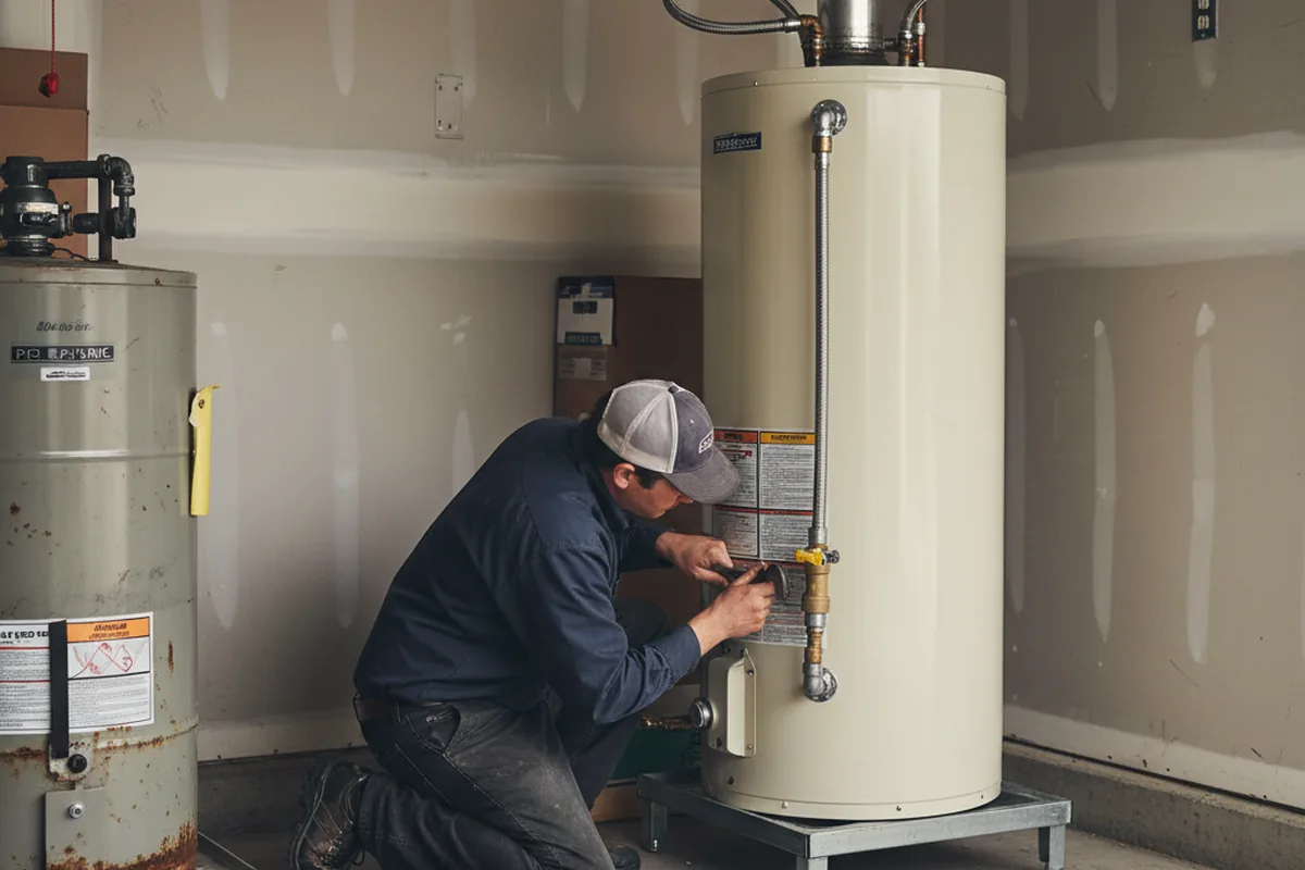 Water heater and shutoff valve replacement in Orange Cove